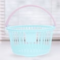 thumbnail image 1 of FESTFENDS 2 Pcs Panier de Rangement Magasinage Bleu Ciel Plastique à Main pour Bureau, 1 of 4