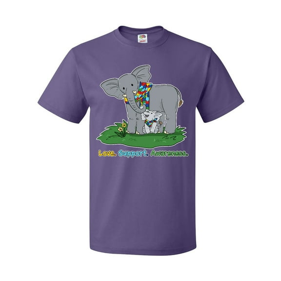 Inktastic Autism Love, Support, Awareness Elephants T-Shirt