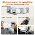 thumbnail image 4 of Allytechgroup Magsafe Competible Phone Case for Apple iPhone 13 Pro Max, with Screen Protector Transparent Matte Back Cover Anti-Scratch Slim Shockproof Case for Women Men, Gray, 4 of 7