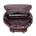 thumbnail image 3 of Mochila de viaje escolar KAUKKO para universidad flexible con portátil para 15 ", 22L (lienzo / café) KAUKKO E5-1-coffee, 3 of 6