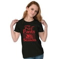 thumbnail image 3 of Fat Pants Season Thanksgiving Turkey Womens Fitted Plus Size Graphic Tee Brisco Brands 2X, 3 of 5