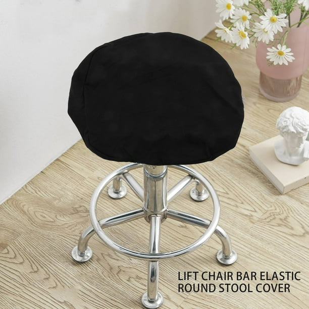 1PCS Round Bar Stool Cover Stretch Removable Elastic Chair Pad