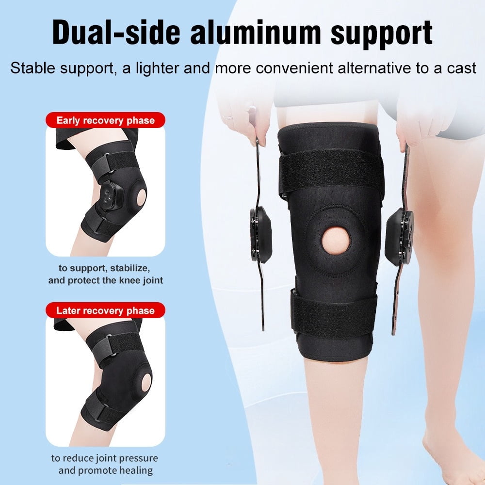 Professional Lightweight Knee Brace with Adjustable Straps Joint Support Compression Protector