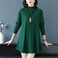 thumbnail image 2 of Suéteres de otoño e invierno 2023 para mujer, jersey nuevo de cuello alto medio, camisa cálida de fondo, suéter de punto de longitud media, tops para mujer, 2 of 4
