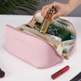 thumbnail image 3 of Bolsa de maquillaje, bolsa de maquillaje portátil de gran capacidad, bolsa de artículos de tocador de viaje, portátil, 3 of 6