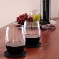 thumbnail image 4 of 10cm Round Thickened Silica Gel Cup Mat Concavo-convex Silicone Coasters Color:black, 4 of 8