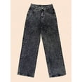 thumbnail image 3 of Women’s Mid Rise Wide Leg Denim Jeans Vintage Washed Leg Lengthening Figure Flattering Perfect for Y2K Streetwear Casual Days, 3 of 6