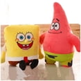 thumbnail image 1 of Set de peluche con forma de estrella, Bob Esponja y Patricio, 35 cm, 1 of 4