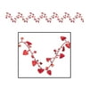 Party Decoration Gleam n Flex Heart Garland 25 - Pack Of 12 (1/card)