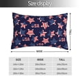 thumbnail image 2 of Fotbe American Stars Funda de Almohada Decorativa Estilo Occidental, Lujo en Algodón, Fundas para Almohadas King, Cojín Estampado para Decoración del Hogar-16"x24", 2 of 6