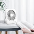 thumbnail image 4 of Portable Rechargeable Small Desk Fan | Quiet Usb Fan for Office Personal Use | Travel Foldable Black Mini Fan, 4 of 5