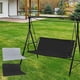 thumbnail image 1 of Funda para silla de jardín, tela 600D, impermeable, para patio, protector de silla de exterior resistente a la lluvia, para mecedora, 99 x 148 cm, gris., 1 of 6