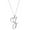 Z, variant on TYShandao Women's Classic Silver 26 English Initials Clavicle Chain Pendant Necklace