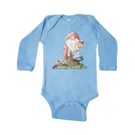 

Inktastic Spring Gnome 2021 Gift Baby Boy or Baby Girl Long Sleeve Bodysuit