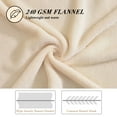 thumbnail image 4 of Howarmer Large Off-White Fleece Throw Blankets, Queen Size Soft Fuzzy Blanket for Women Men and s, All Season Lightweight Microfiber Fluffy Blanket, 90 x 90 inch, 4 of 6