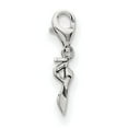 thumbnail image 3 of 925 Sterling Silver Reflections Ballet Slipper Click-on for Bead; for Adults and Teens; for Women and Men, 3 of 5