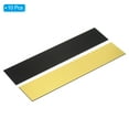 thumbnail image 3 of Uxcell 10"x2" Blank Engraving Name Plate DIY Laser Printing Plates Golden 10 Pack, 3 of 6