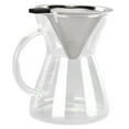 thumbnail image 1 of Versez sur la Cafetière, 400ml Capacité Réutilisable Coffre-Fort Cafetière Résistant à la Chaleur pour la Cuisine pour la Maison pour Base Plate Café, 1 of 8