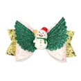 thumbnail image 4 of Cute Christmas Hair Bows with  Tree Santa Claus Snowman, 4 of 20