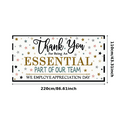 thumbnail image 6 of Decorative Design Employee Appreciation Banner Thank You Banner Essential Part of Team Banner for Corporate Events Office Celebrations Indoor Decorations, 6 of 8