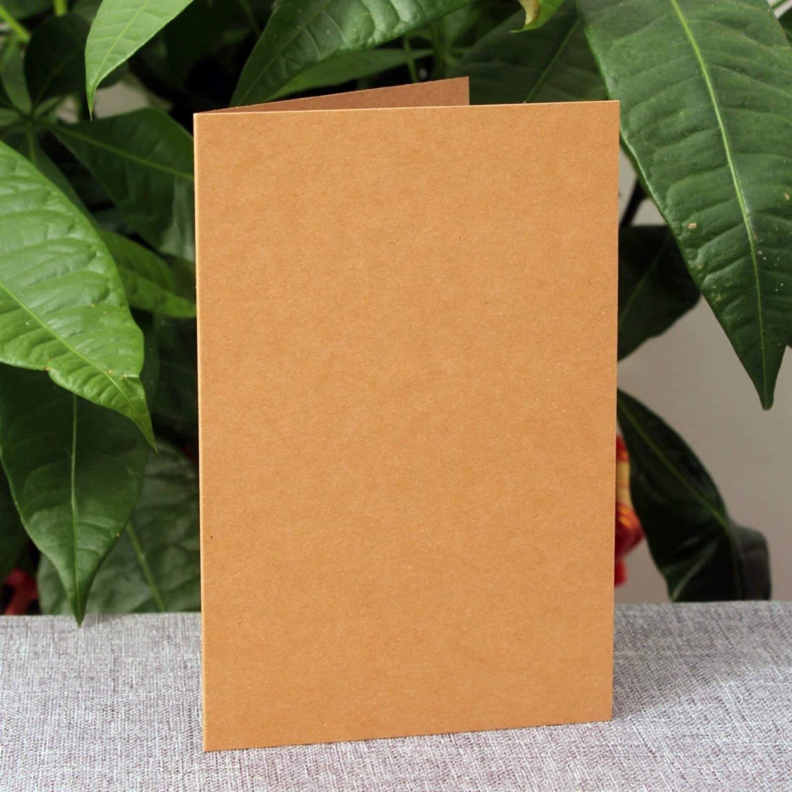 PPKVUFD 50 Pack Blank Cards and Envelopes 4.3 x 6.3 inches, Brown Blank Note Cards Greeting Cards and Envelopes Set, Folded Cardstock with Envelope for DIY Greeting Card, Thank You Card, Invitations