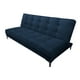 thumbnail image 3 of Sofa Cama Reclinable El Bazar Store Zeus Azul Marino Terciopelo Futon 3 posiciones Abotonado Sala, 3 of 5