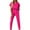 Hot Pink, variant on WENWU Women's Jumpsuit Short Sleeve V Neck Casual Romper Playsuit Elegant Loose Overalls for Streetwear Dating Shopping plus Size Rompers for Women Short Jumpsuits for Women Strapless