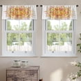 thumbnail image 2 of LALILO Kitchen Curtain Valance Colorful Beautiful Bright Fairy Rod Pocket Window Curtain 52"x 18" Set of 2, 2 of 5