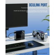 GMKtec Mini Gaming PC, 1TB SSD 32GB RAM, AMD Ryzen 7 8845HS(Up to 5.1GHz), Mini Desktop Computer, Oculink, Dual RJ45 2.5G, NucBox K8 Plus
