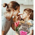 thumbnail image 2 of DolliBu Happy Mother's Day Super Soft Plush Sitting Moose With Sweater - Cute Stuffed Animal with Pink Heart Message for Best Mommy, Grandma, Wife, Daughter - Cute Wild Life Plush Toy Gift - 9" Inches, 2 of 6