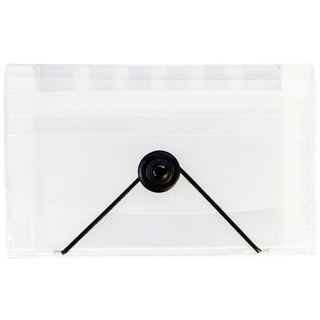 UPC: 0842497151090 | JAM 13 Pocket Expanding File  Clear  1/Pack  Coupon Size  4 1/4 x 6 3/4