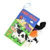 Libro de tela de dibujos animados Animal Tails Baby Bath Book para niños y niñas (Granja)