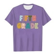 thumbnail image 3 of T Shirts for Boys 100th Day of School Shirt Crewneck Short Sleeve Funny Graphic Tee Girls Tops for Girls 8-9 Years, 3 of 3