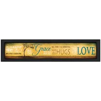Grace And Love By Marla Rae Printed Framed Wall Art Wood Multi-Color