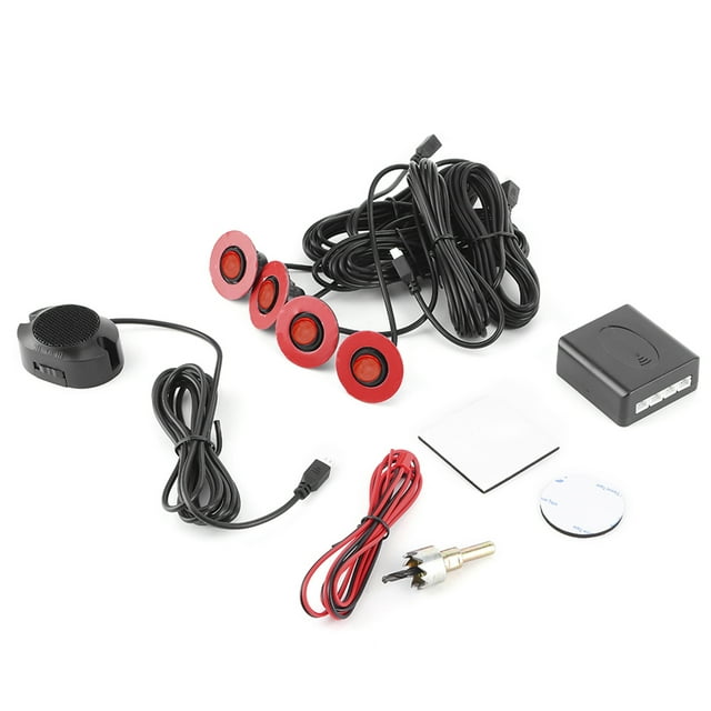 Backup Radar, Sand-proof Reverse Radar, ABS Frost-proof High Performance 16.5mm Avoid The Problem Of Collision Car Parts Auto Parts For Improve Blue,Red,Gray,Silver,White,Black