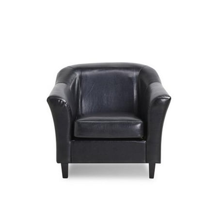 Gold Sparrow Toledo Club Chair Ottoman Set Black
