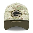 thumbnail image 2 of Men's New Era  Camo Green Bay Packers 2025 Salute to Service 39THIRTY Flex Hat, 2 of 5