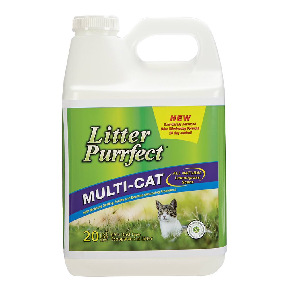 Litter Purrfect Advanced 20 day Odor Control Clumping Cat Litter, Duel
