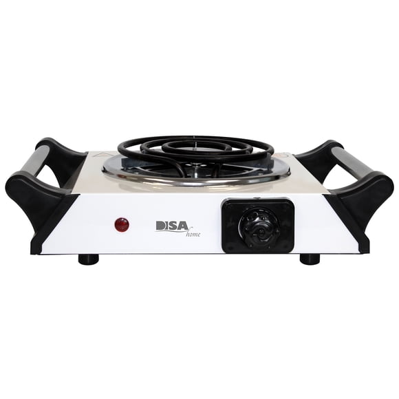 Parrilla electrica Disa Home con Termostato sencilla agarradera PARRELASA-1TB blanco
