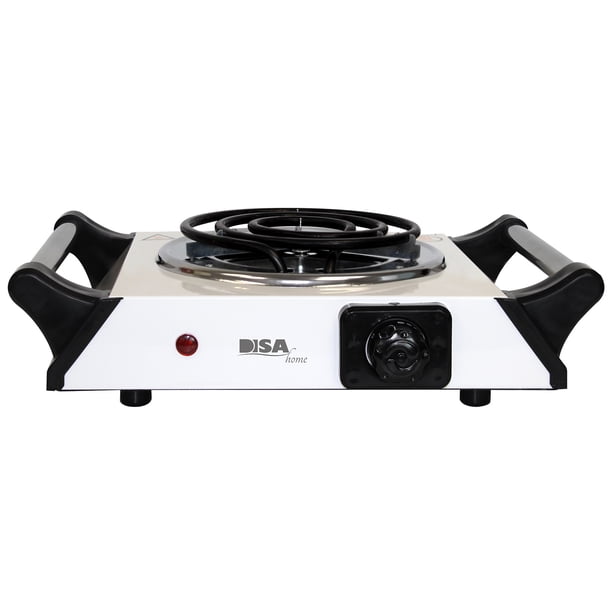Parrilla electrica Disa Home con Termostato sencilla agarradera PARRELASA-1TB blanco