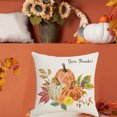 thumbnail image 5 of Yhmxh Fall Pillow Covers Maple Leaf Pumpkin Decorative Throw Pillow Cover 18 x 18 inches, Autumn Pumpkin Porch Patio Thanksgiving Pillowcase, Harvest Seasonal Sofa Couch Cushion Case Home Decor, 5 of 6