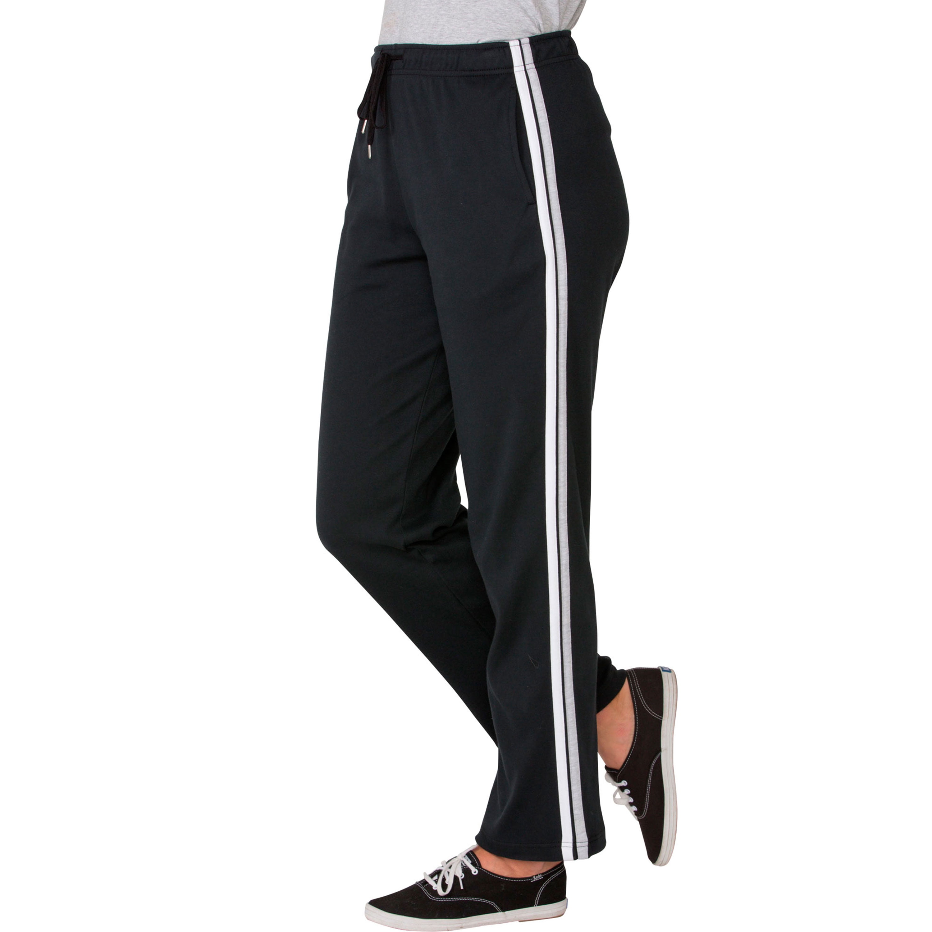 Woman Within - Woman Within Women's Plus Size Petite Sport Knit Side-Stripe Pant - Walmart.com