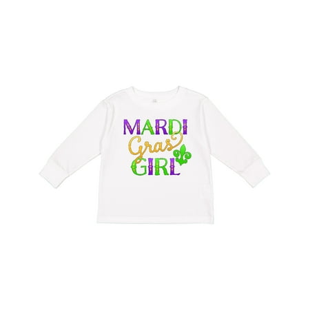 

Inktastic Mardi Gras Girl Gift Toddler Toddler Girl Long Sleeve T-Shirt