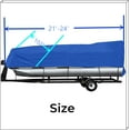 thumbnail image 5 of ALL-CARB Waterproof Pontoon Heavy Duty Boat Covers 600D Marine Grade PU Coating Blue, 5 of 6
