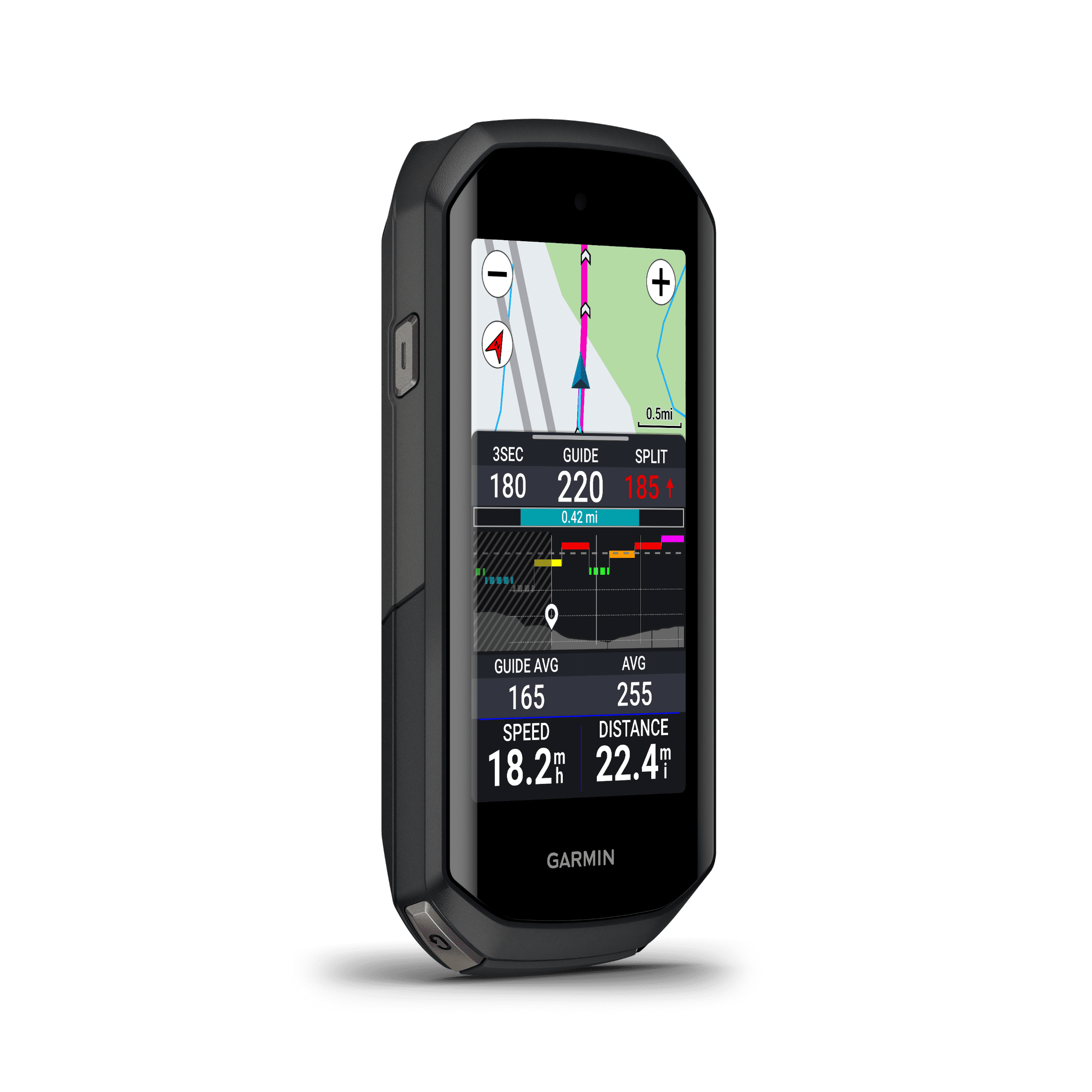 Garmin Edge 1050, Premium Cycling Computer, Vivid Color Touchscreen Display, Built-in Speaker, Advanced Training and Group Ride Features, Road Hazard Alerts
