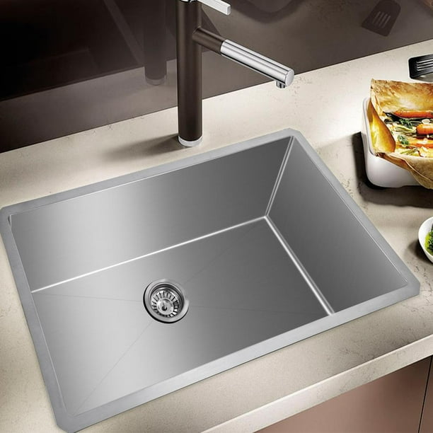 Undermount Kitchen Sink Stainless Steel Sink Handmade Bar Prep Sink Walmart Com Walmart Com