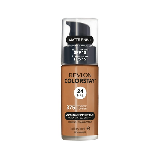 Pijl ik ben ziek agentschap Revlon ColorStay Liquid Foundation Makeup for Combination/Oily Skin SPF 15, Longwear Medium-Full Coverage with Matte Finish, 375 Toffee, 1 fl oz - Walmart.com Pijl ik ben ziek agentschap Revlon ColorStay Liquid Foundation Makeup for Combination/Oily Skin SPF 15, Longwear Medium-Full Coverage with Matte Finish, 375 Toffee, 1 fl oz - Walmart.com