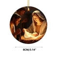 thumbnail image 6 of BOBOMOTI Christmas Nativity Scene Ornaments 3D Wooden Acrylic Nativity Christmas Ornaments Tree Decorations Christmas Party Decor Clearance, 6 of 6