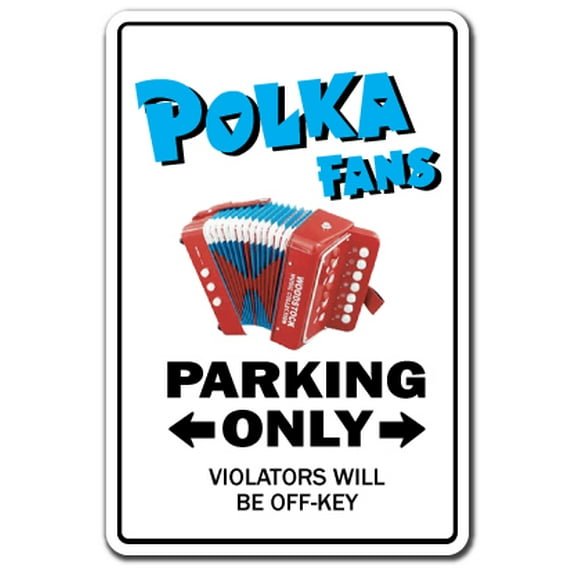 SignMission 6 x 9 in. Polka Fan Decal - Music Dance Song Concert Cd Polish Poland German Accordion