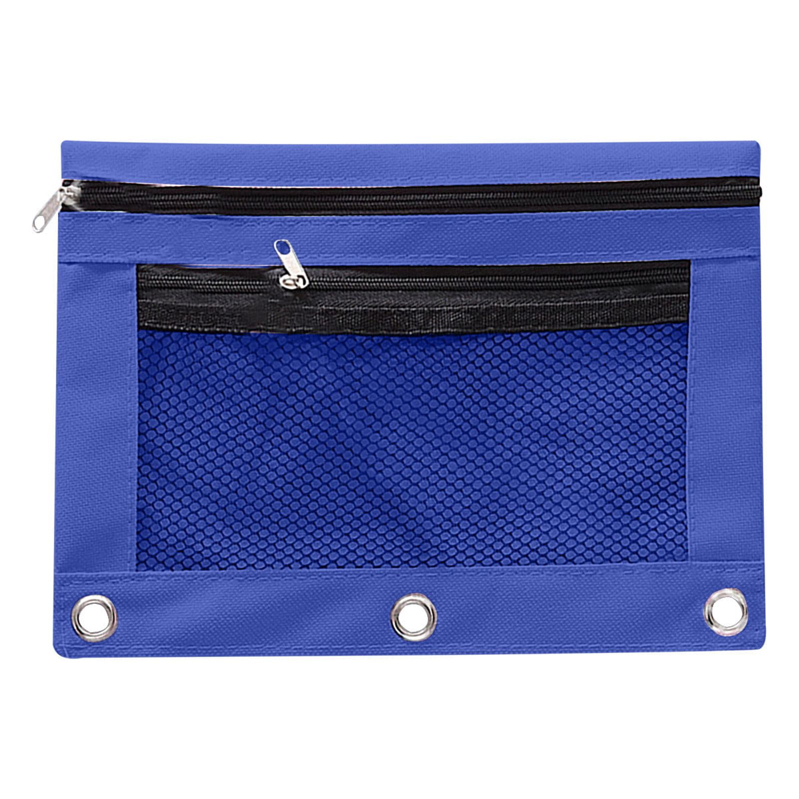 Cuoff Home Decor Toys 3Ring Pen Pouch with Clear Window Stationery